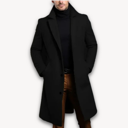 Herren Mantel | Winterlich, Langer Slim Fit Trenchcoat