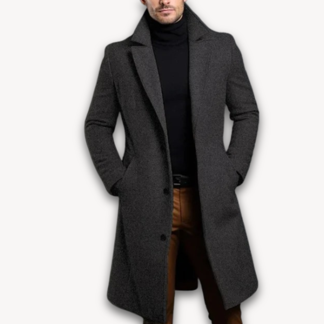 Herren Mantel | Winterlich, Langer Slim Fit Trenchcoat