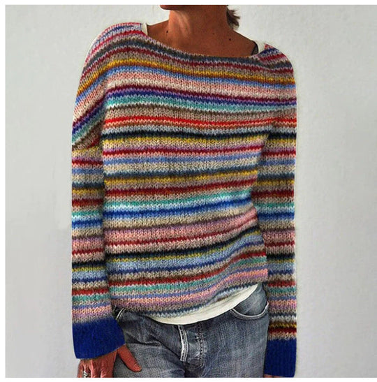 Damen Pullover | Warm & Stilvoll Gestreift