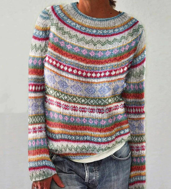 Damen Pullover | Warm & Stilvoll Gestreift