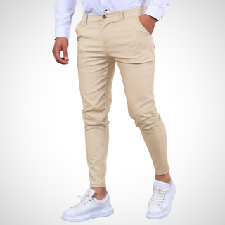 Herren Hose | Mit Gürtelschlaufen & Schmalem Bein