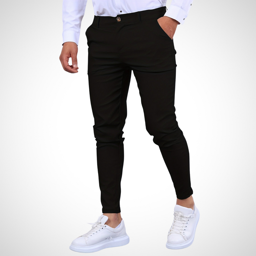 Herren Hose | Mit Gürtelschlaufen & Schmalem Bein