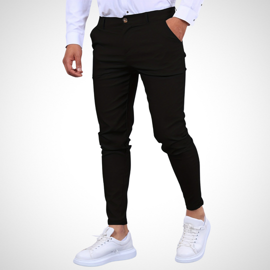 Herren Hose | Mit Gürtelschlaufen & Schmalem Bein