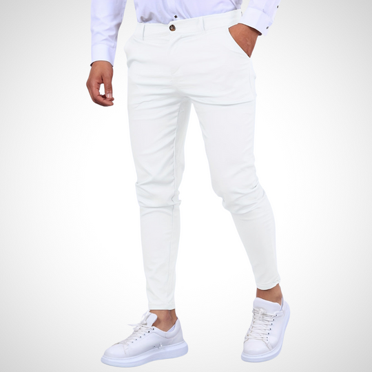 Herren Hose | Mit Gürtelschlaufen & Schmalem Bein