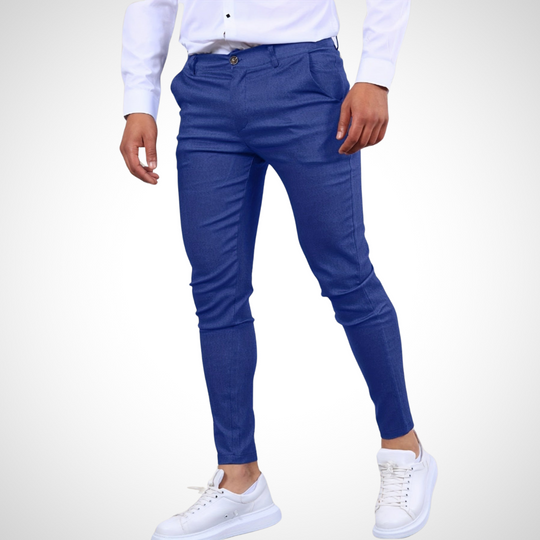 Herren Hose | Mit Gürtelschlaufen & Schmalem Bein