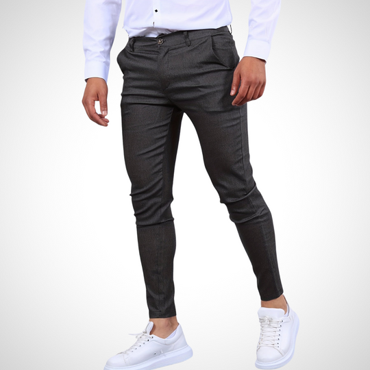 Herren Hose | Mit Gürtelschlaufen & Schmalem Bein