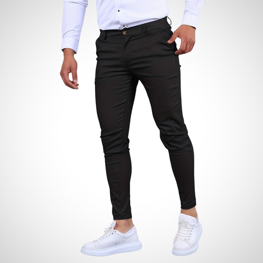 Herren Hose | Mit Gürtelschlaufen & Schmalem Bein