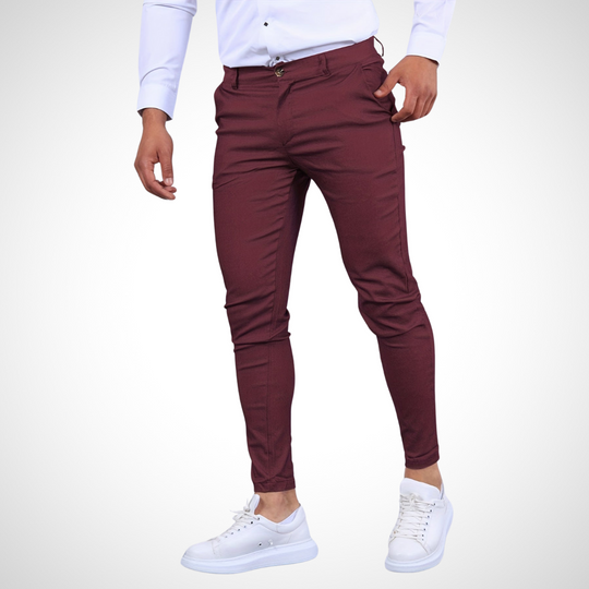 Herren Hose | Mit Gürtelschlaufen & Schmalem Bein