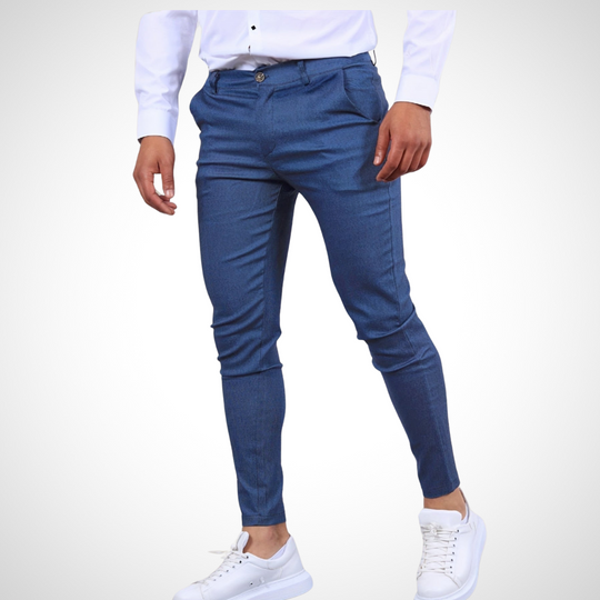 Herren Hose | Mit Gürtelschlaufen & Schmalem Bein