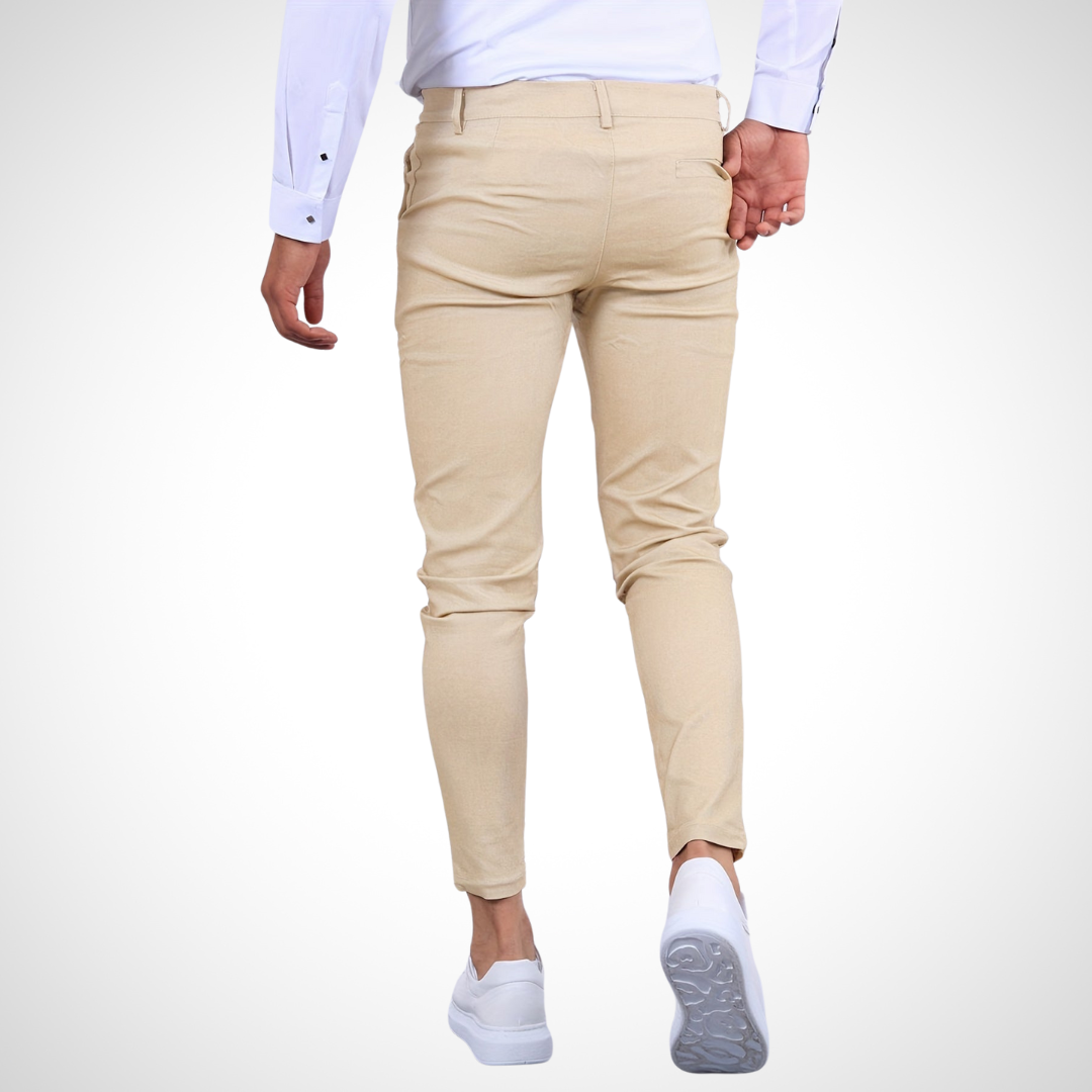 Herren Hose | Mit Gürtelschlaufen & Schmalem Bein