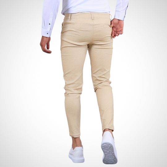 Herren Hose | Mit Gürtelschlaufen & Schmalem Bein