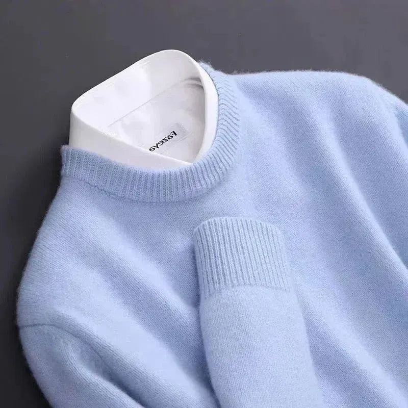 Herren Pullover | Eleganter Rundhalsausschnitt