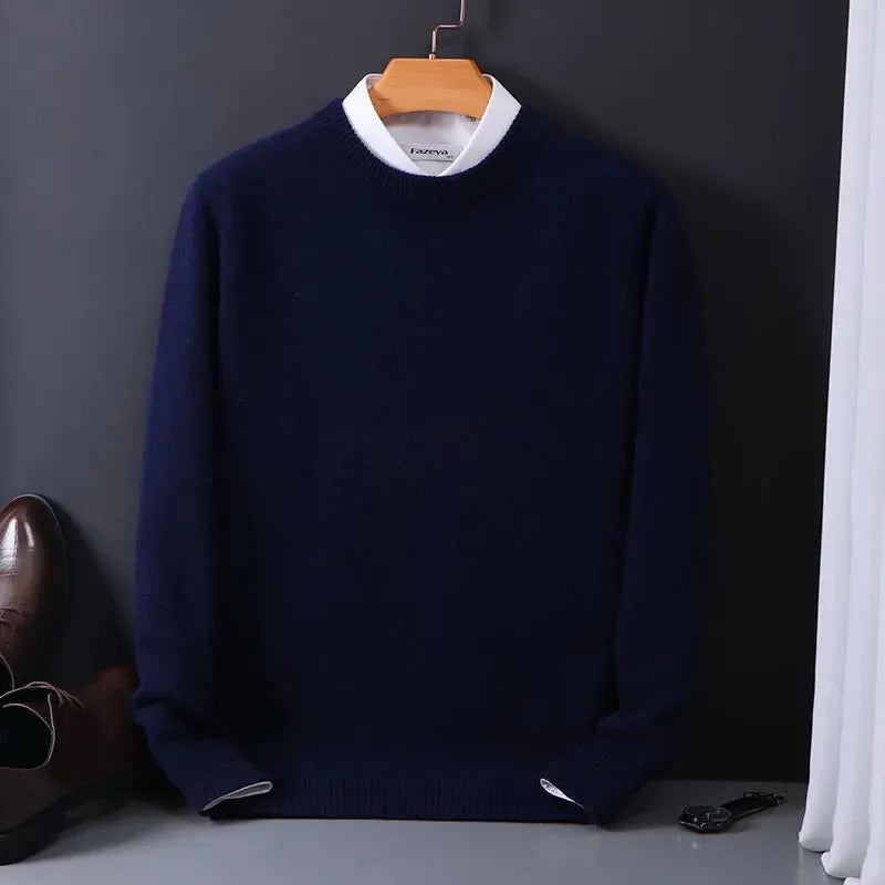 Herren Pullover | Eleganter Rundhalsausschnitt