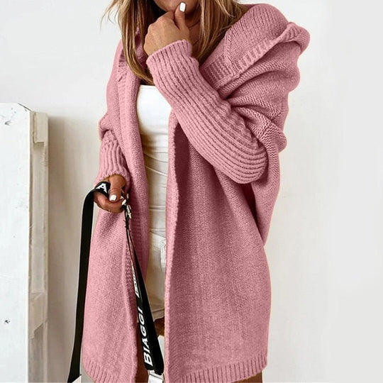 Damen Strickjacke Oversized | Kuschelig & Mit Kapuze