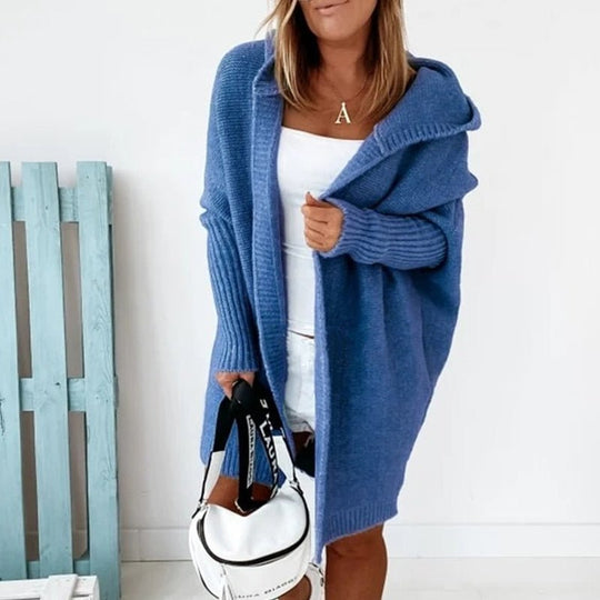 Damen Strickjacke Oversized | Kuschelig & Mit Kapuze