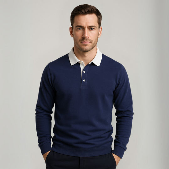 Herren Poloshirt Langarm | Klassisch & Modern