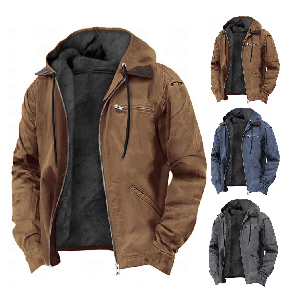 Herren Jacke | Modisch mit Kapuze für den Herbst