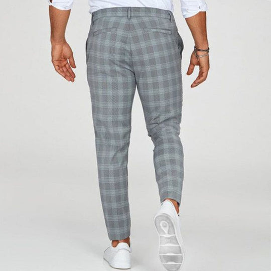 Herren Hose Slim Fit | Kariert & Bequeme Passform