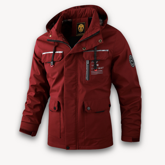 Herren Winterjacke | Wasserabweisend, Warm & Funktional mit Kapuze
